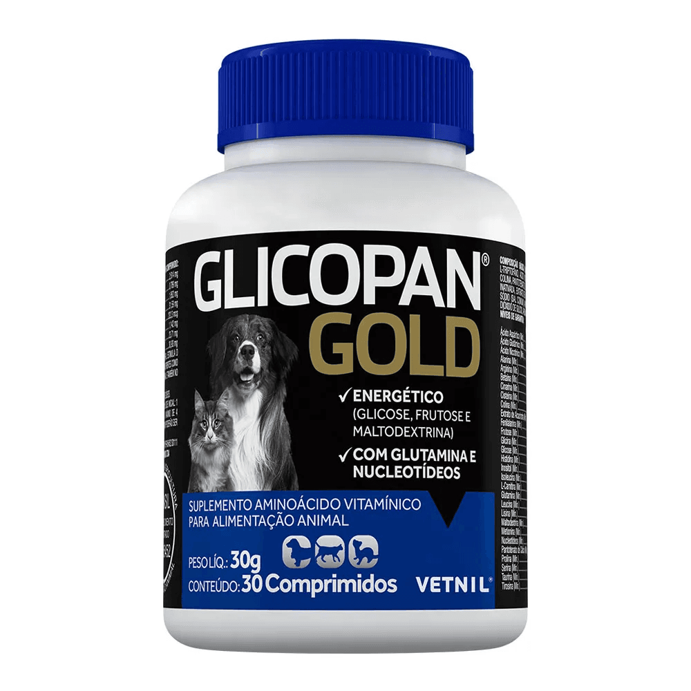 GLICOPAN GOLD COMPRIMIDO 30G VETINIL