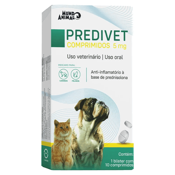 PREDIVET 5 MG 10 X 10 CP. HOSP.