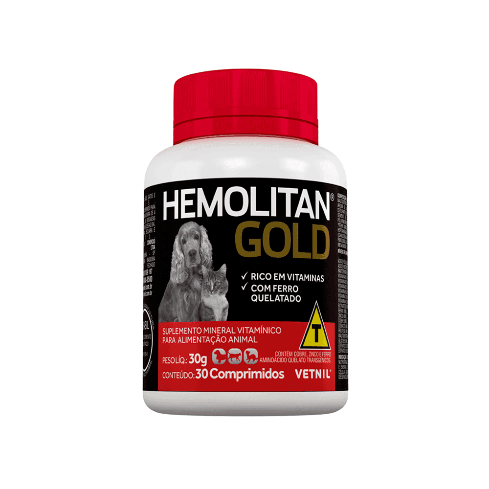 HEMOLITAN GOLD 30G COMPRIMIDOS VETINIL