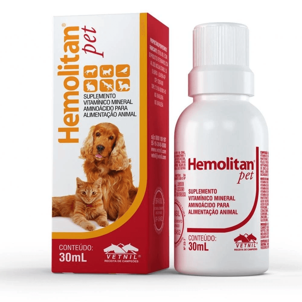 HEMOLITAN PET 30ML GOTAS VETINIL