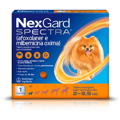 NEXGARD SPECTRA PP C/3 COMP DE 2 A 3,5K