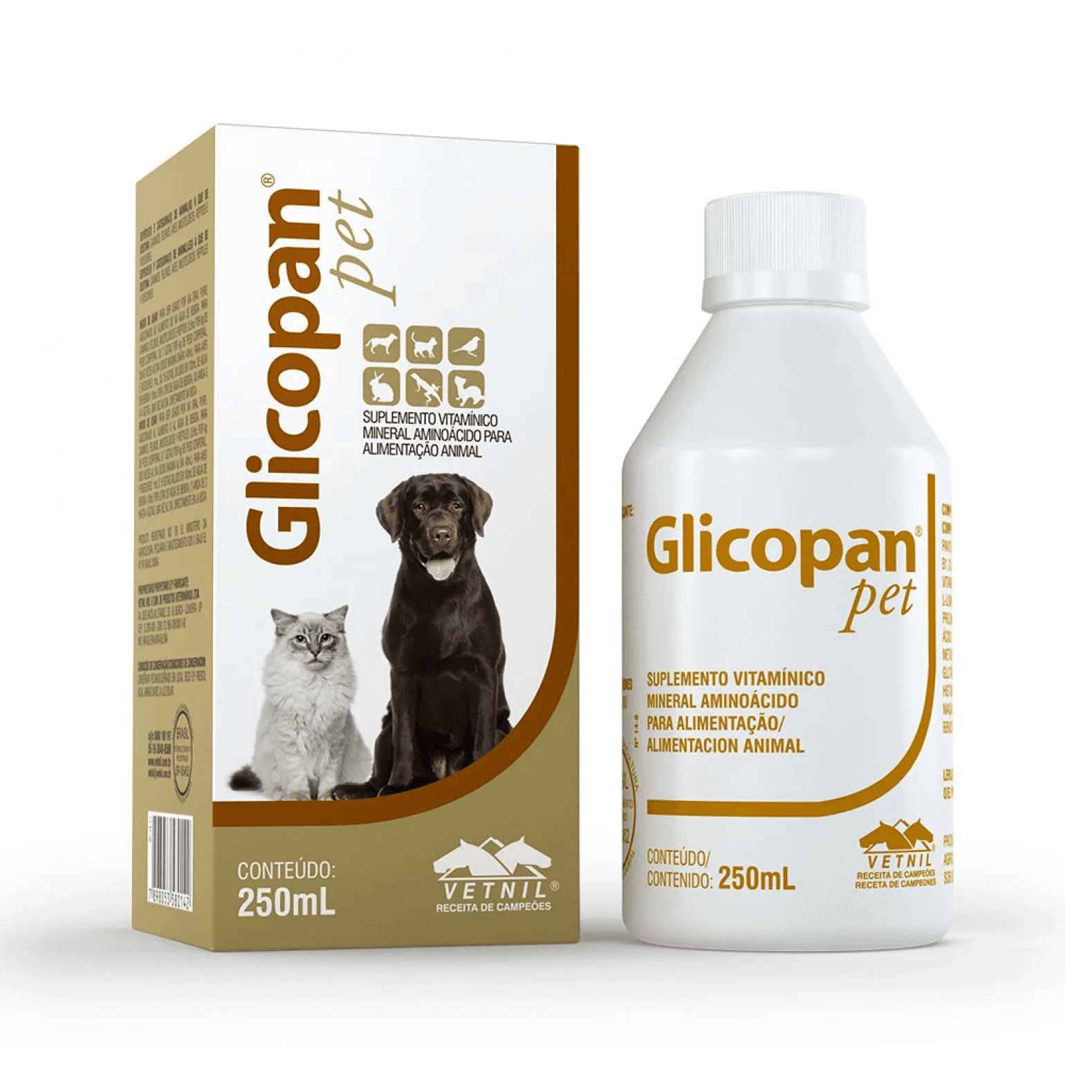 GLICOPAN PET 250ML VETINIL